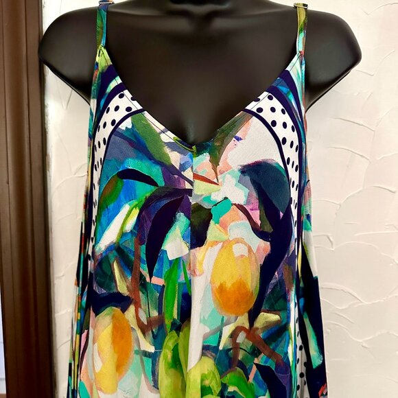 NWOT Simply Art Dolcezza: Orangerie 4 Corners Maxi Dress - Medium - Picture 6 of 15